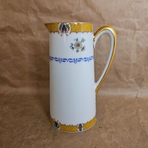 Vintage GDA Limoge, France, Porcelain Pink&Yellow Floral Design Small...